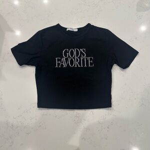 Black 'God's Favorite' T-Shirt